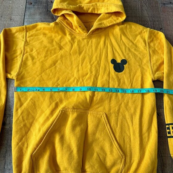 Neff Yellow Hoodie With Mickey Mouse Print - Picture 9 of 11